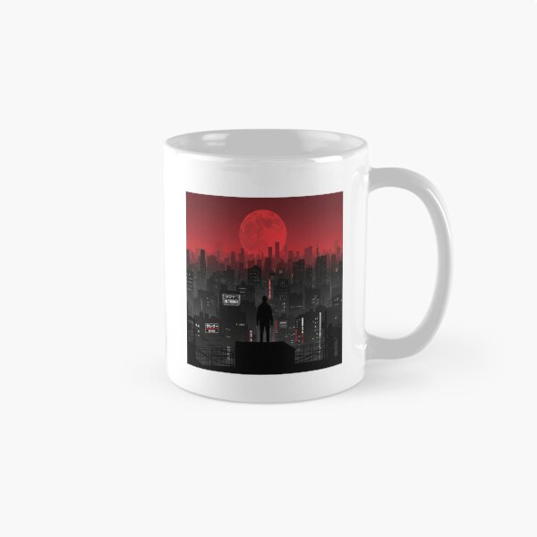 Item preview, Alice in Borderland Aesthetic & Dystopian Tokyo Red Moon & Cyberpunk Cityscape Art designed and sold by Tofimo.