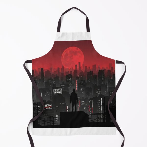 Item preview, Alice in Borderland Aesthetic & Dystopian Tokyo Red Moon & Cyberpunk Cityscape Art designed and sold by Tofimo.