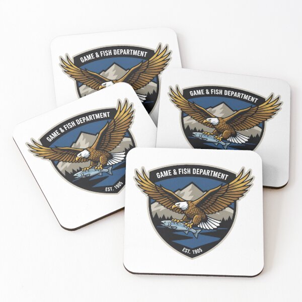 Item preview, Eagle and Fish Wildlife Protection Emblem, Est. 1905 designed and sold by SplashTastic.
