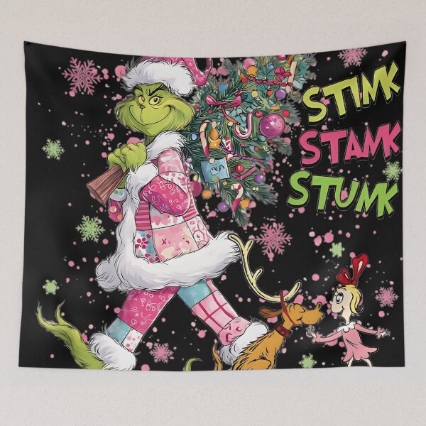 Item preview, Grinch Stink Stank Stunk Shirt – Funny Christmas Pajamas Graphic Tee designed and sold by FujiwaraKatsuro.