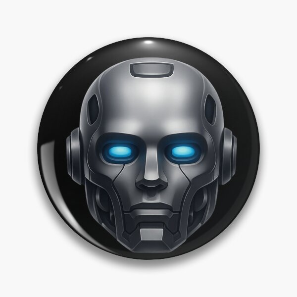 Item preview, BUILTENT DIFERENT – Glowing Robot Head Meme Design designed and sold by FelixnRobinus.