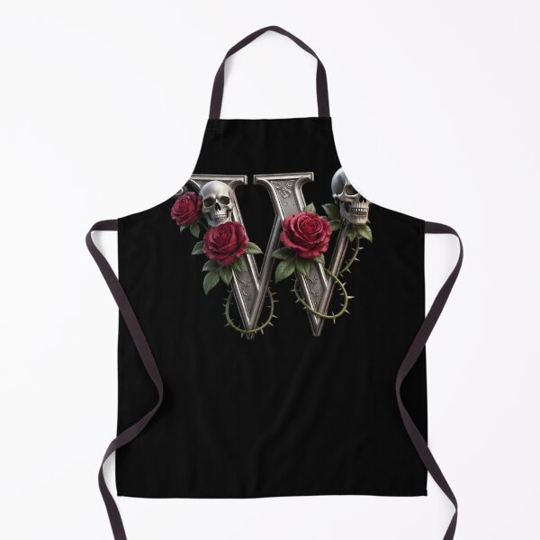Item preview, W Ornate Skull Halloween Letters, Gothic Font, Halloween Alphabet Print, Spooky Letters for Hoodie & Merch designed and sold by TheGaliyaStudio.