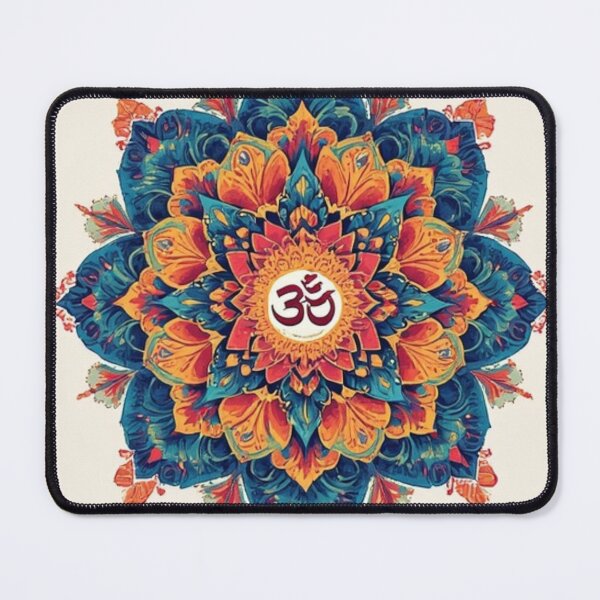 Item preview, Colorful Mandala with Aum Symbol | Vibrant Spiritual Wall Art designed and sold by digitallyyour.