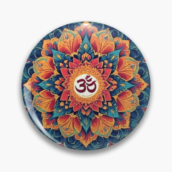 Item preview, Colorful Mandala with Aum Symbol | Vibrant Spiritual Wall Art designed and sold by digitallyyour.