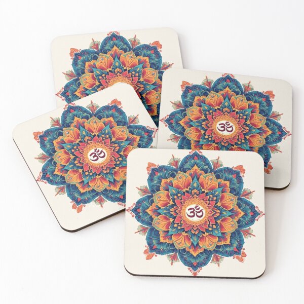 Item preview, Colorful Mandala with Aum Symbol | Vibrant Spiritual Wall Art designed and sold by digitallyyour.