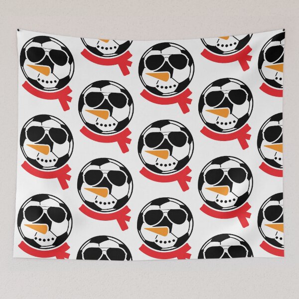 Item preview, Cool Soccer Snowman Face designed and sold by Belhbib Art ⭐⭐⭐⭐⭐.