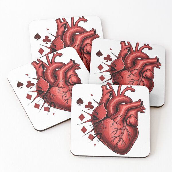 Item preview, Queen of Hearts & Alice in Borderland & Anatomical Heart & Game of Betrayal Art designed and sold by Tofimo.