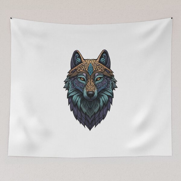 Item preview, Celtic wolf motif tee, Majestic tee, Guardian shirt, Faceted,Sharp gaze,Glowing eyes,Powerful stance ,Elegant  Muscular,Fantastik,unique designs, one-of-a-kind designed and sold by chipmuckdesignn.