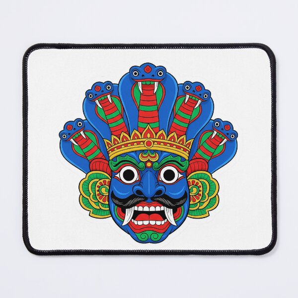 Item preview, Naga Raksha Cobra Demon Sri Lankan Mask Sticker - Protection Art designed and sold by bloomling.