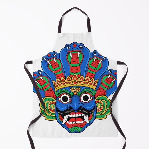 Item preview, Naga Raksha Cobra Demon Sri Lankan Mask Sticker - Protection Art designed and sold by bloomling.