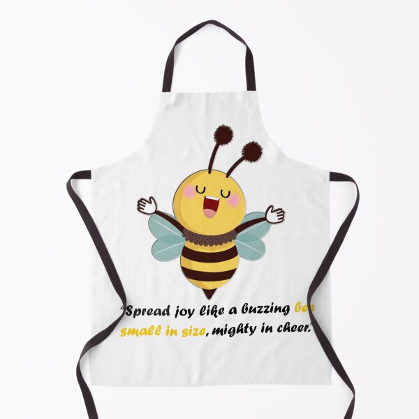 Item preview, “Joyful Cartoon Bee Spreading Positive Vibes” designed and sold by MayaMaliStudio.