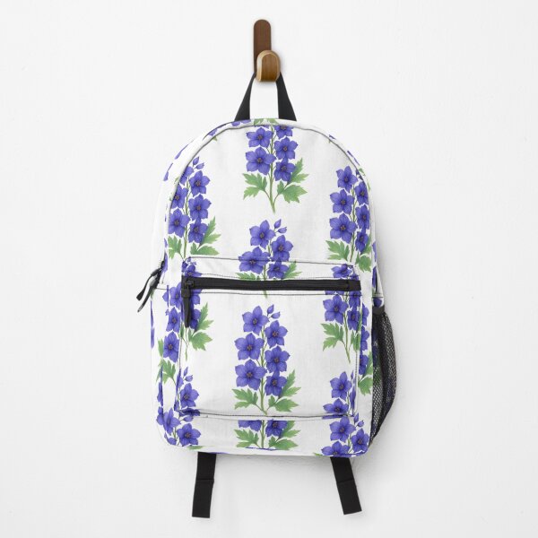Item preview, July Larkspur Flower Artwork designed and sold by BrushAndBreathe.