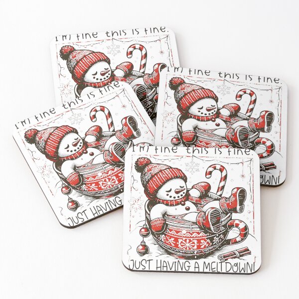Item preview, Funny Snowman Christmas Shirt – “I’m Fine, This is Fine, Just Having a Meltdown” Tee designed and sold by HiranoKeisukepm.