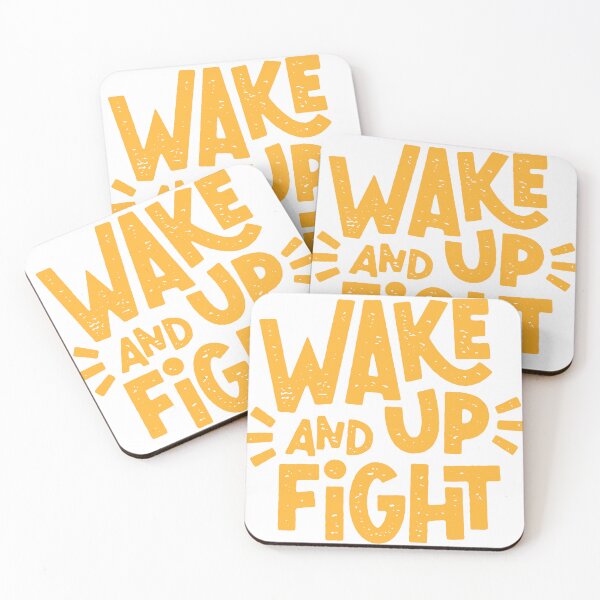 Item preview, Wake Up and Fight Retro Motivation Quote designed and sold by andry01.