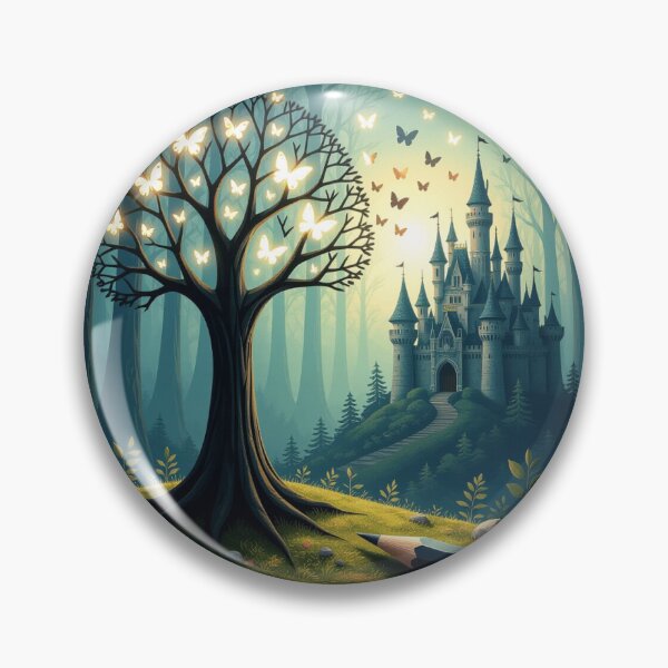 Item preview, Pencil Awakening – Creativity comes to life in an enchanted forest full of glowing butterflies designed and sold by FotoworldEdel.