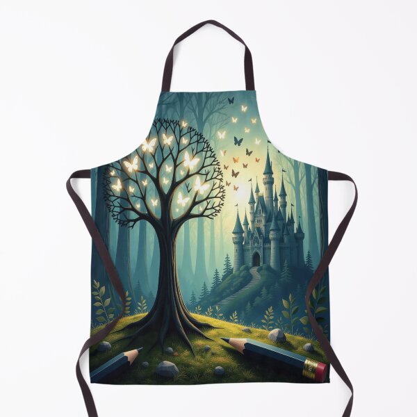 Item preview, Pencil Awakening – Creativity comes to life in an enchanted forest full of glowing butterflies designed and sold by FotoworldEdel.