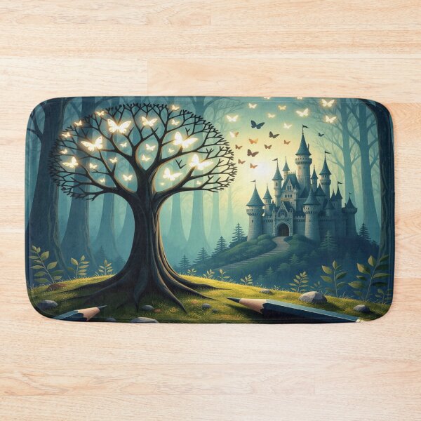 Item preview, Pencil Awakening – Creativity comes to life in an enchanted forest full of glowing butterflies designed and sold by FotoworldEdel.