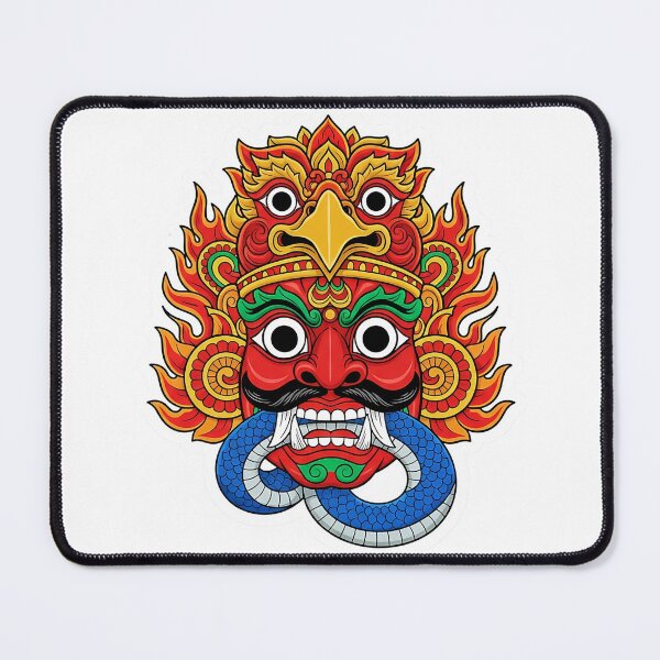 Item preview, Gurulu Raksha Eagle Demon Mask Sticker - Triumph of Good designed and sold by bloomling.