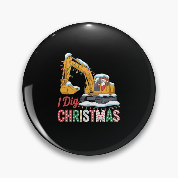 Item preview, I Dig Christmas Backhoe Loader Santa’s Coming For Kids designed and sold by DrewLeuschke.