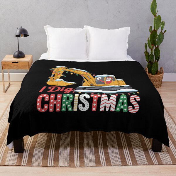 Item preview, I Dig Christmas Backhoe Loader Santa’s Coming For Kids designed and sold by DrewLeuschke.
