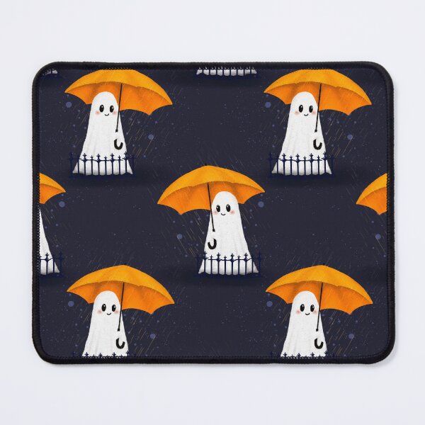 Item preview, Cutest ghost with orange umbrella seamless pattern designed and sold by jancajiravova.
