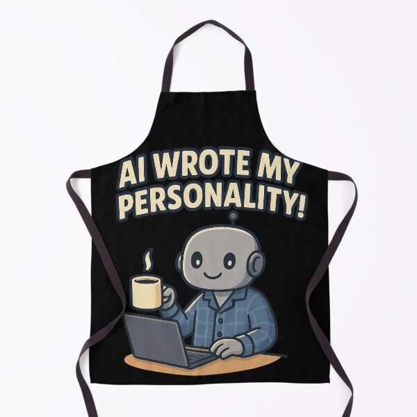 Item preview, AI Wrote My Personality Funny Robot Meme designed and sold by RandomPrints.