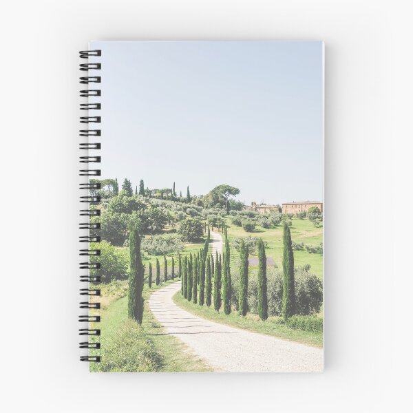Item preview, Tuscany, Italy I Iconic road lined with cypress trees nature in the hills in a rural landscape of nature Italian countryside with a Mediterranean vibes and pastel aesthetic photography designed and sold by Julie Travel Photography.