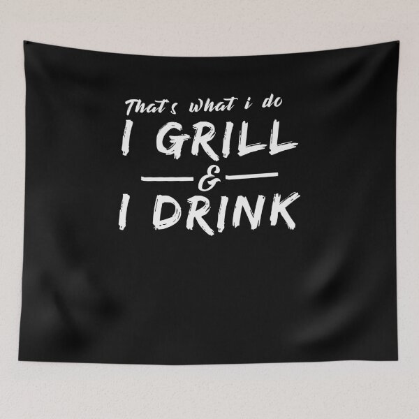Item preview, I Grill I Drink Funny Summer BBQ Alcohol Barbecue T-Shirt designed and sold by LookTwice.