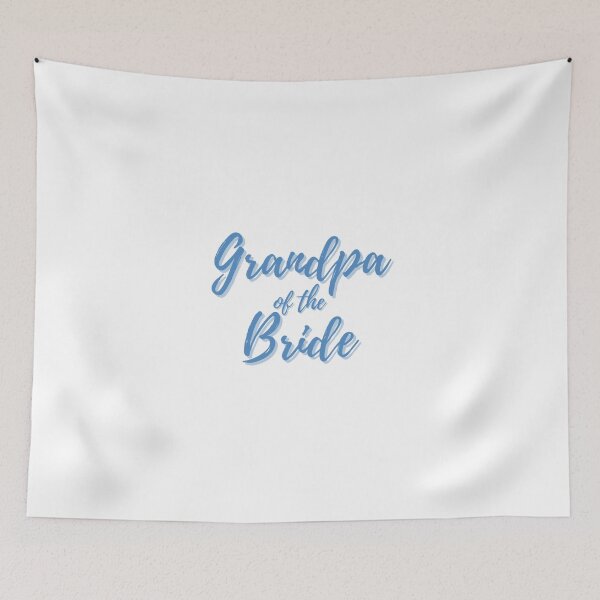 Item preview, Stylish Blue Script Grandpa of the Bride designed and sold by DixieGirlStudio.