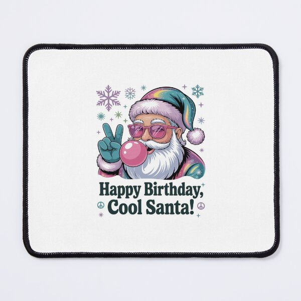 Item preview, Holographic Groovy Funny Santa Xmas Blowing Bubble designed and sold by FranzFriesen.