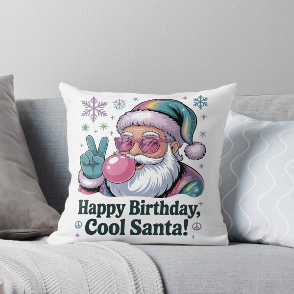 Item preview, Holographic Groovy Funny Santa Xmas Blowing Bubble designed and sold by FranzFriesen.