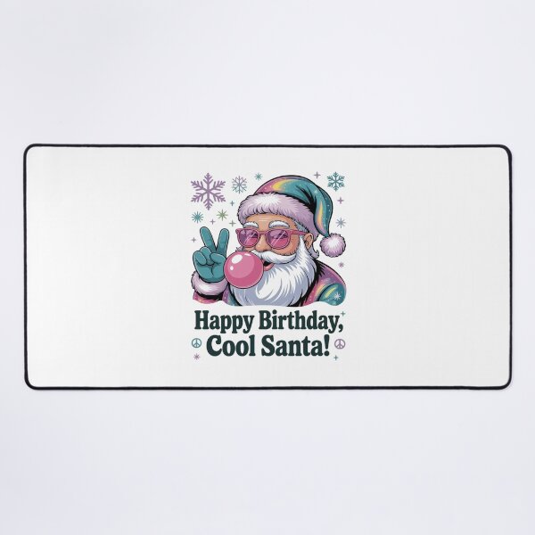 Item preview, Holographic Groovy Funny Santa Xmas Blowing Bubble designed and sold by FranzFriesen.