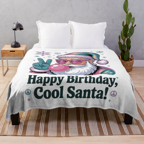 Item preview, Holographic Groovy Funny Santa Xmas Blowing Bubble designed and sold by FranzFriesen.