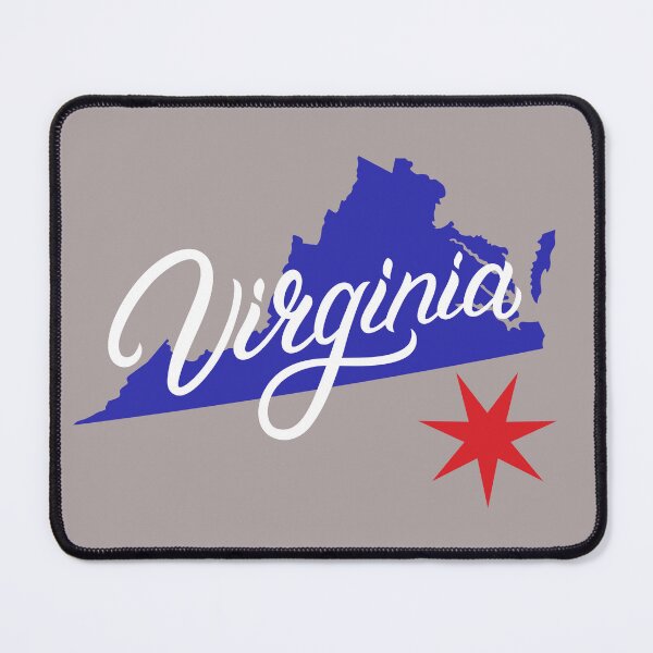 Item preview, Virginia State Outline – Modern Typography USA Design designed and sold by trendplusco.