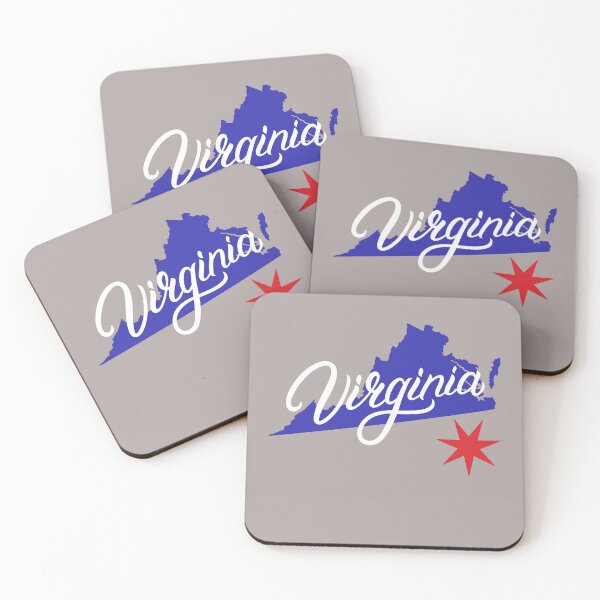 Item preview, Virginia State Outline – Modern Typography USA Design designed and sold by trendplusco.
