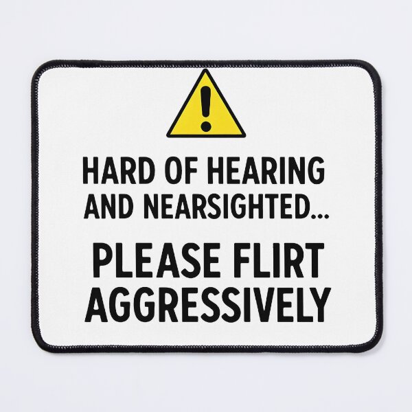 Item preview, Please Flirt Aggressively Funny Shirt (White) designed and sold by MooZy Designs.