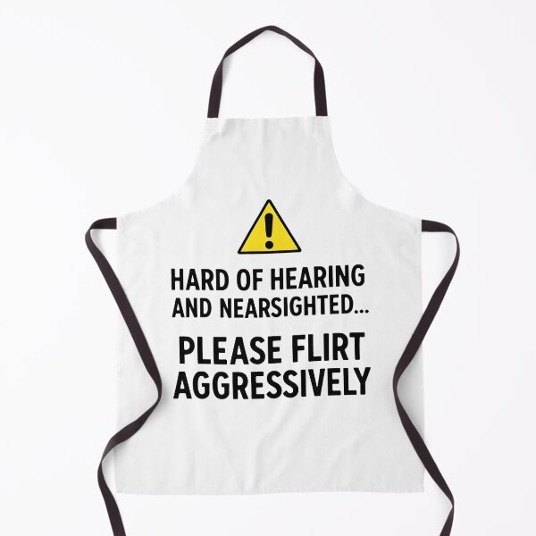 Item preview, Please Flirt Aggressively Funny Shirt (White) designed and sold by MooZy Designs.