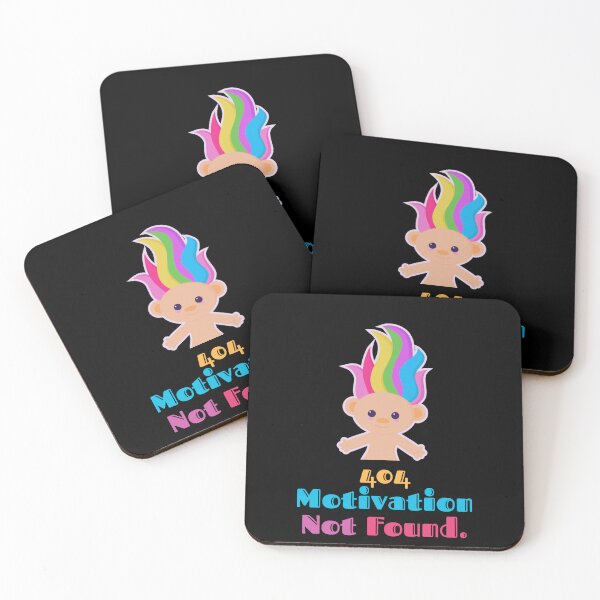 Item preview, 404 Motivation Not Found – Troll Doll Meme Graphic Tee designed and sold by Giota29.