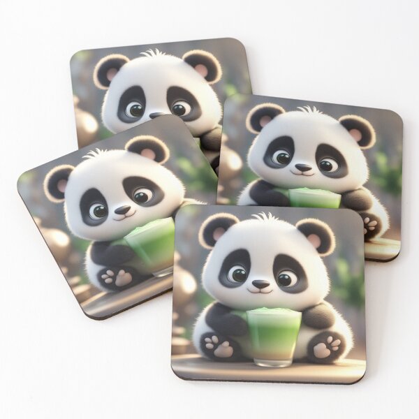 Item preview, Sleepy Panda with Matcha Latte – Cute Aesthetic Matcha Lover T-Shirt designed and sold by Designnari.