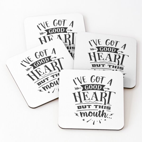 Item preview, I've Got A Good Heart - But This Mouth designed and sold by Mai Tucents Designs.
