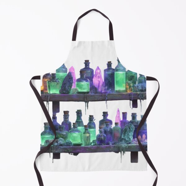 Item preview, Witch’s Potion Shelf — Neon Glow Elixirs designed and sold by AlexLineArt.
