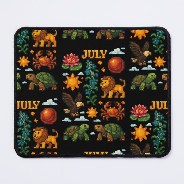 Item preview, Pixel July Sticker Set designed and sold by BrushAndBreathe.
