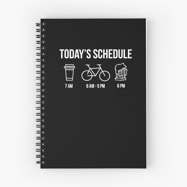Item preview, Today's Schedule Funny Biking and Beer Cyclists Joke T-Shirt designed and sold by LookTwice.