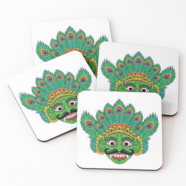 Item preview, Mayura Raksha Peacock Demon Sticker - Peace & Prosperity designed and sold by bloomling.