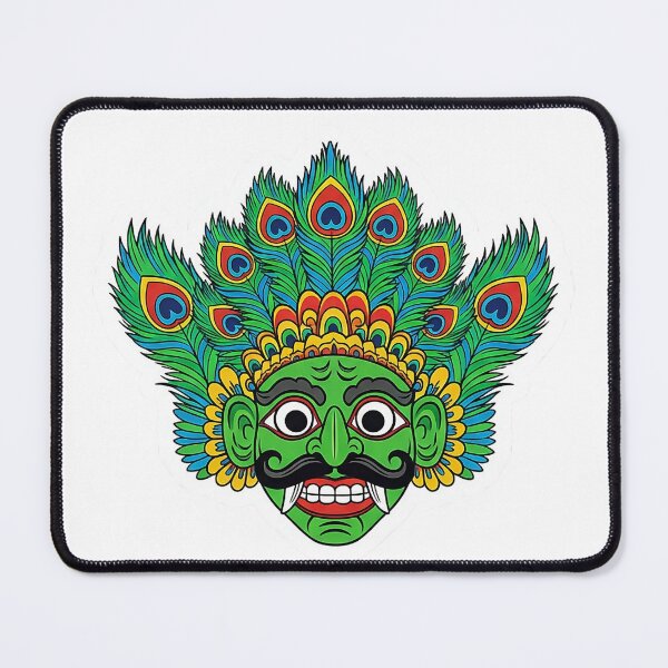 Item preview, Mayura Raksha Peacock Demon Sticker - Peace & Prosperity designed and sold by bloomling.