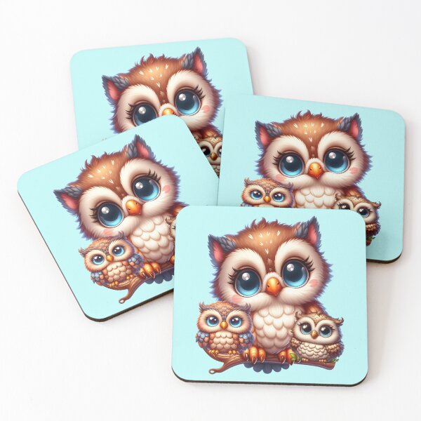 Item preview, Fantasy owl with her chicks designed and sold by LoneAngel.