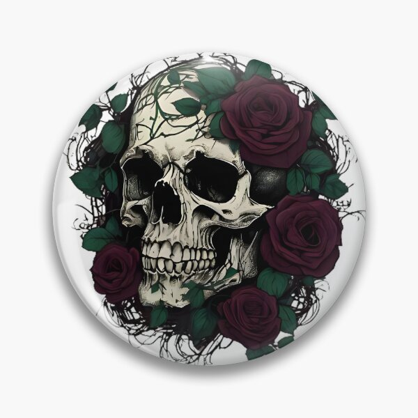 Item preview, Gothic Skull Rose Embrace designed and sold by IdeaForever.