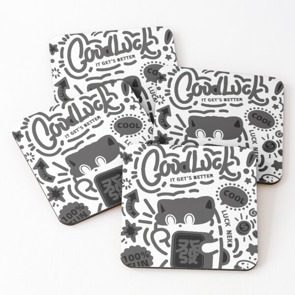 Item preview, Lucky Neko – Everything Will Be Okay designed and sold by TandooriLive.