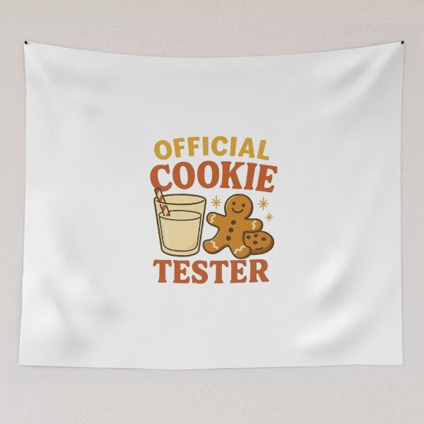Item preview, Official Cookie Tester – Funny Retro Christmas Baking Typography Design designed and sold by FluffyCreative.