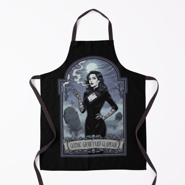 Item preview, Gothic Graveyard Glamour – Elegant Dark Lady in Haunted Cemetery. designed and sold by Spark2Seduction.